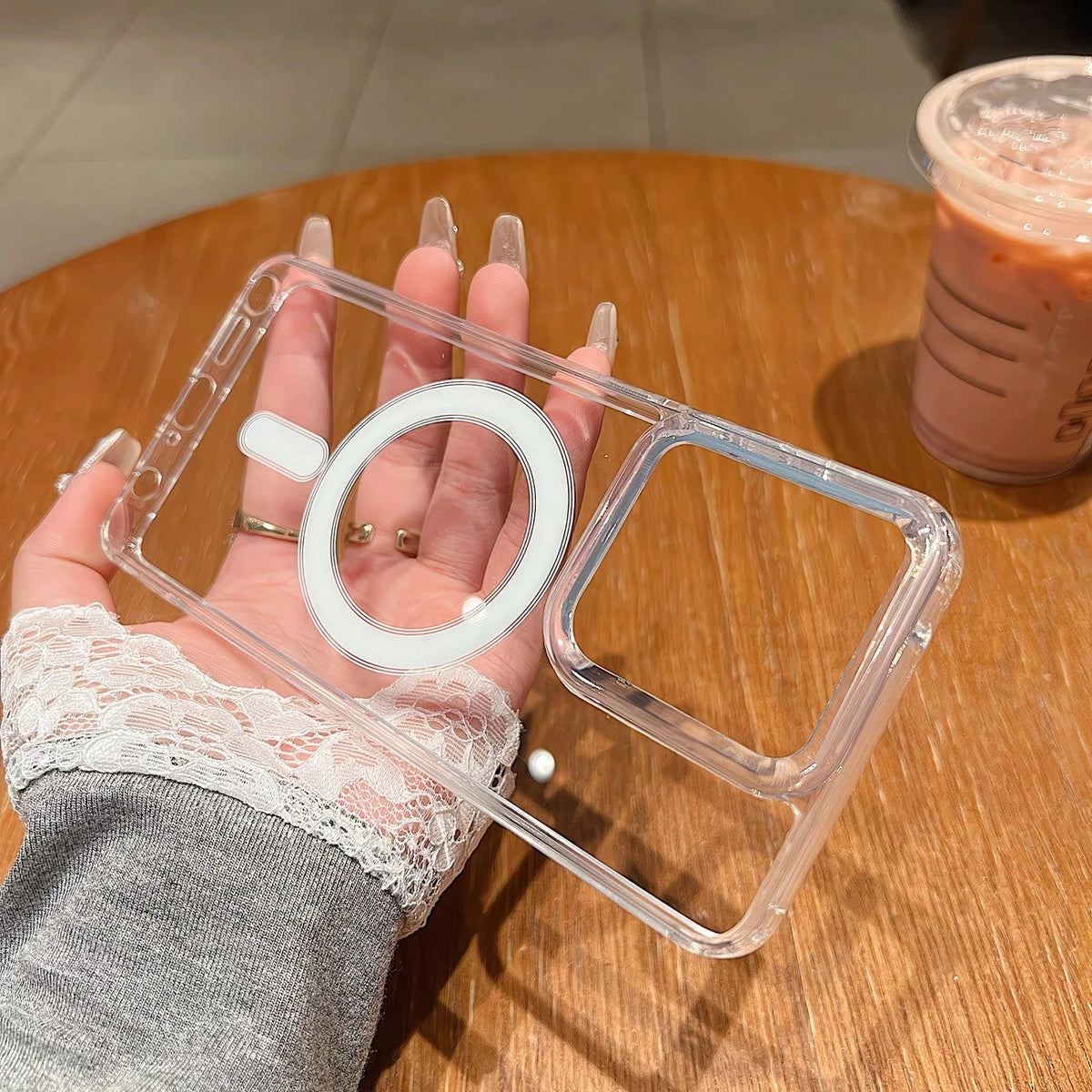 Magnetic Shockproof Transparent Acrylic Wireless Charging Phone Case For G(2025) 5G G(2026) 5G G34 G86 G45 Edge 50 60 Stylus Edge 50 Pro Stylus 5G