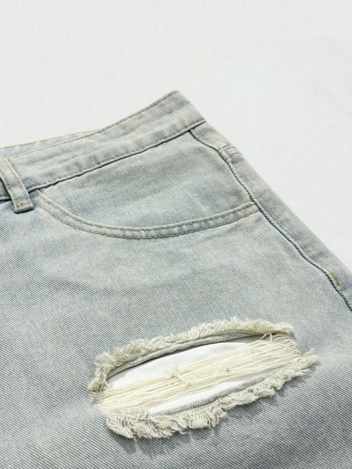 Manfinity EMRG Men's Summer Plus Size Slim Fit Denim Shorts