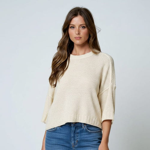 Maren Drop Shoulder Knit Sweater Maren Drop Shoulder Knit Sweater | Women's Lightweight Knit Tops