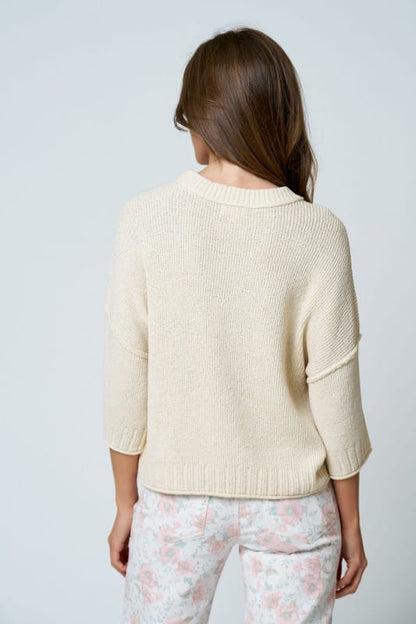 Maren Drop Shoulder Knit Sweater Maren Drop Shoulder Knit Sweater | Women's Lightweight Knit Tops
