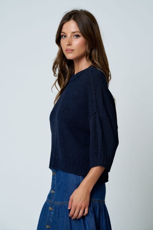 Maren Drop Shoulder Knit Sweater Maren Drop Shoulder Knit Sweater | Women's Lightweight Knit Tops