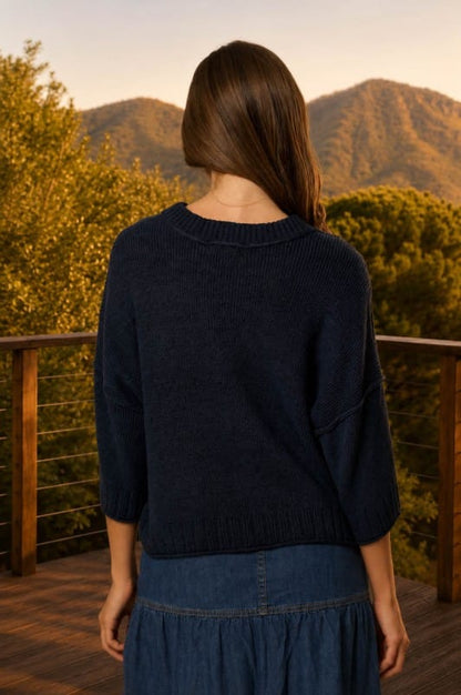 Maren Drop Shoulder Knit Sweater Maren Drop Shoulder Knit Sweater | Women's Lightweight Knit Tops