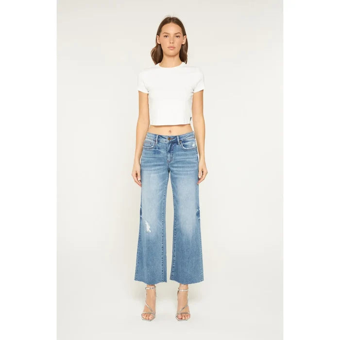 Mica Denim Mid-Rise Tummy Control Wide-Leg Jeans Mica Denim Mid-Rise Tummy Control Wide-Leg Jeans Bottoms