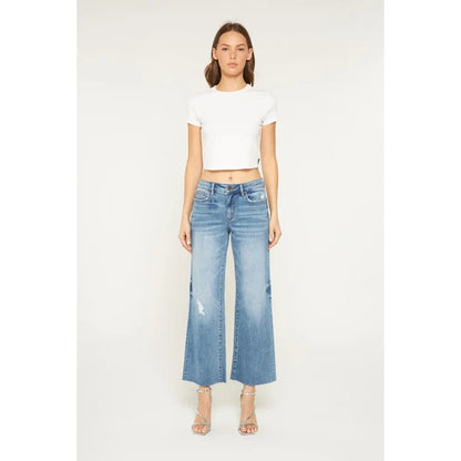 Mica Denim Mid-Rise Tummy Control Wide-Leg Jeans Mica Denim Mid-Rise Tummy Control Wide-Leg Jeans Bottoms