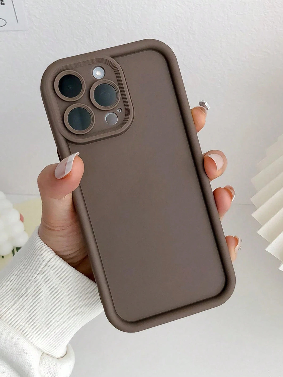 Minimalist Solid Black Shockproof Thick Phone Case Suitable For IPhone 17 Pro Max/17 Pro/17 Air/17/16 Pro Max/16/16 Pro/16 Plus/16E/15/15 Plus/15 Pro/15 Pro Max/11/12/13/14 Pro Max/XS/XR/11 Pro/11 Pro