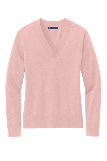 MPLS Brooks Brothers Women's Cotton Stretch V-Neck Sweater