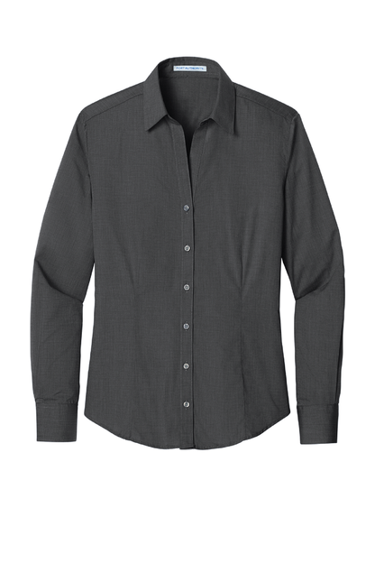 MPLS Women's Crosshatch Button down Shirt