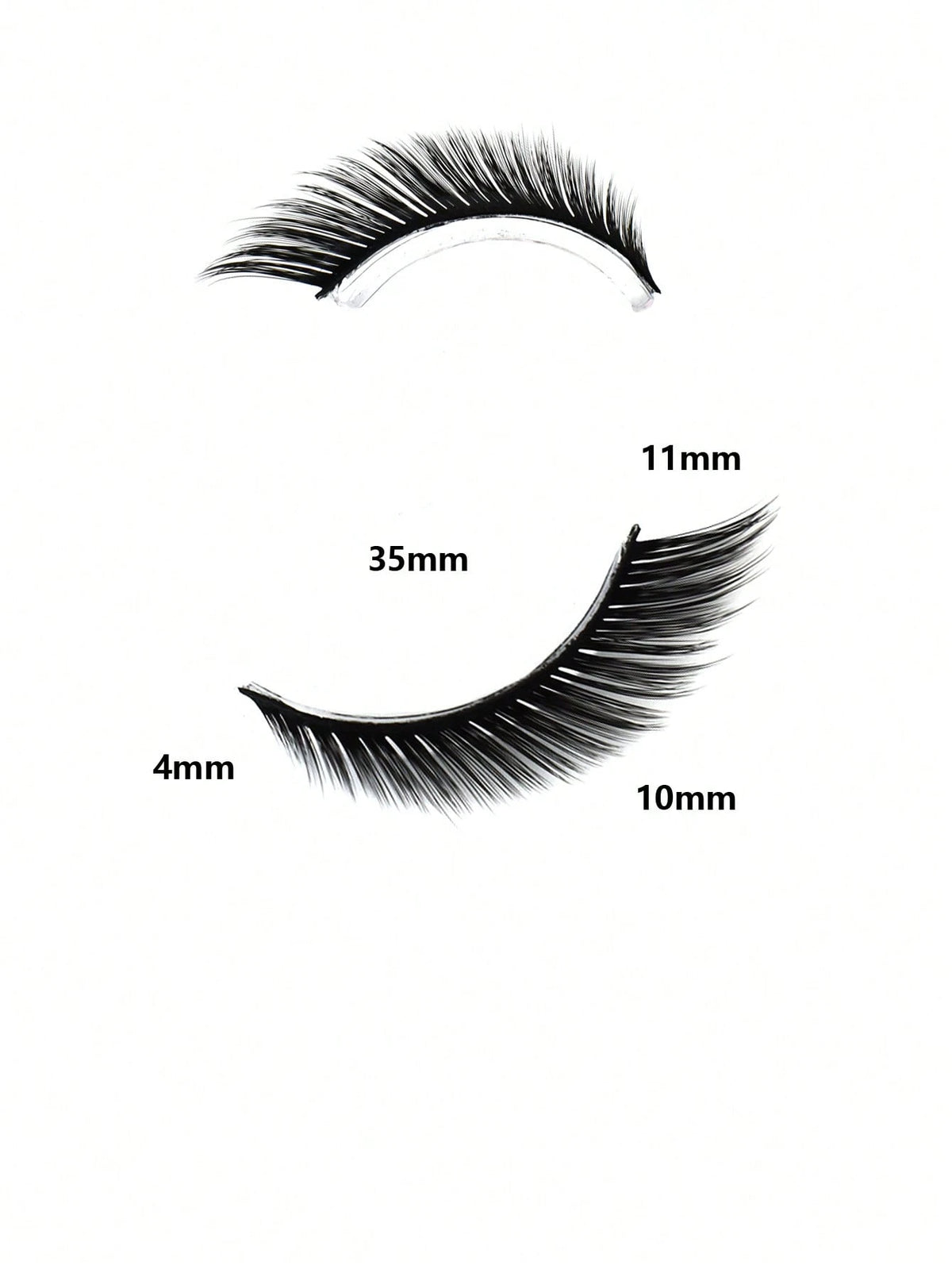 NAIJEMA 5 Pairs/Pack Cat Eye False Eyelashes Fox Eye Angel Artificial Mink Super Large Curly Fluffy False Eyelashes 6D False Eyelashes Natural Makeup Effect