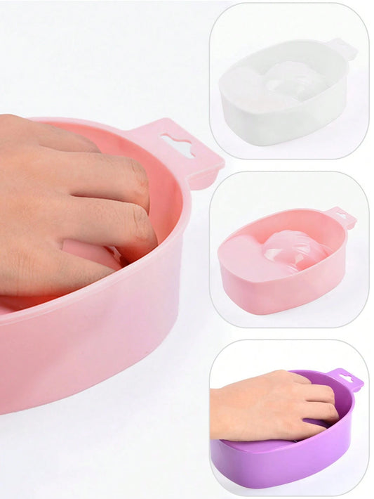 Nail Soaking Bowl, Gel Polish Remover, Nail Salon Manicure Soaking Bowl, Softens Cuticles, Thick Insulated Hand Rest