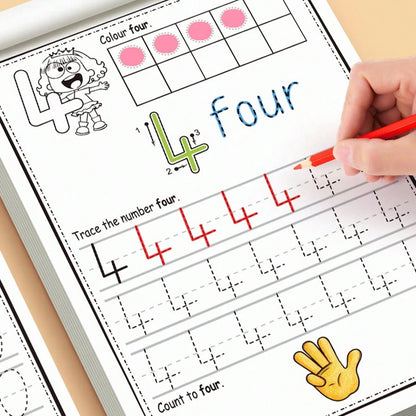 "Numbers Workbook 0-30: Comprehensive Number Tracing, Writing, Counting & Coloring Practice, Ideal For Early Math Skill Development & Numerical Literacy"