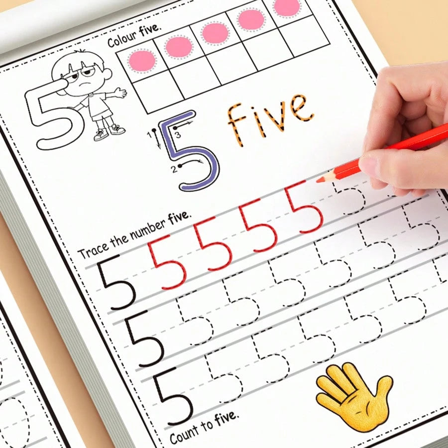 "Numbers Workbook 0-30: Comprehensive Number Tracing, Writing, Counting & Coloring Practice, Ideal For Early Math Skill Development & Numerical Literacy"
