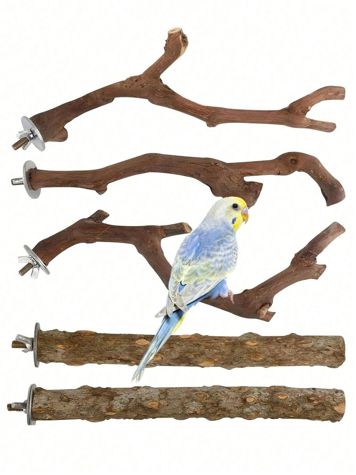 Parrot Perch, Bird Claw Grinding Stick, Cage Platform Toy, Bird Cage Accessories, Suitable For Budgies, Long-Tailed Parrots, Cockatiels, Lovebirds, Optional Quantity: 1/2/3/4/5/10pcs