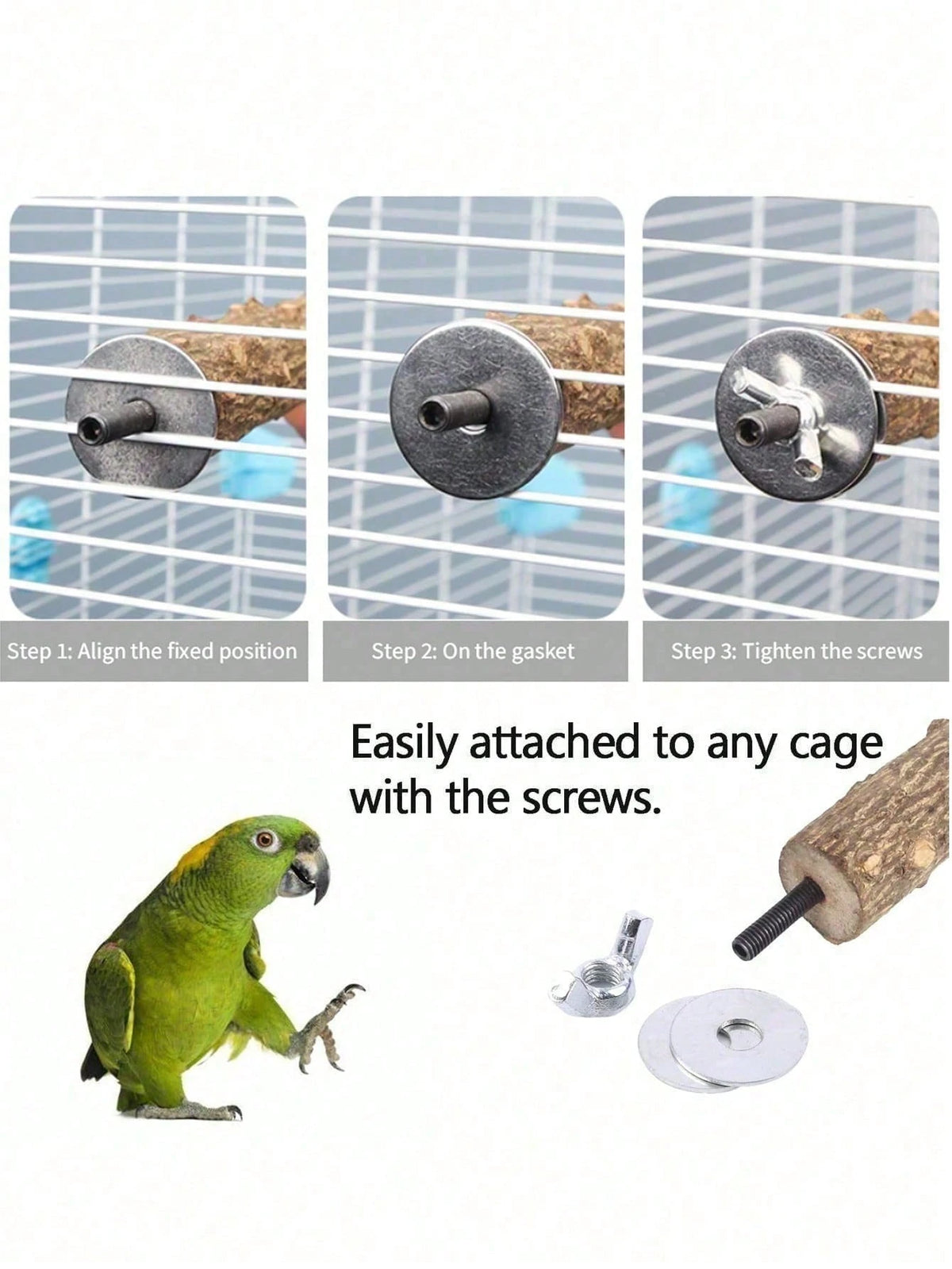 Parrot Perch, Bird Claw Grinding Stick, Cage Platform Toy, Bird Cage Accessories, Suitable For Budgies, Long-Tailed Parrots, Cockatiels, Lovebirds, Optional Quantity: 1/2/3/4/5/10pcs