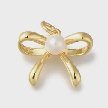 Pearl Knot Bow Charm Pearl Knot Bow Charm Charms