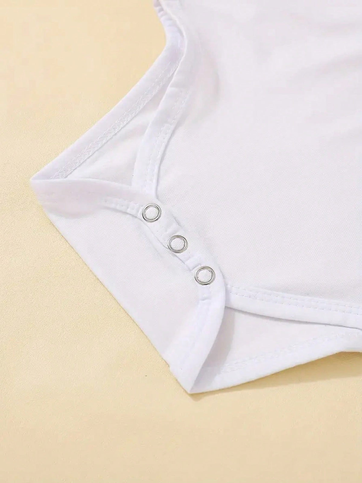 Personalized Name Short Sleeve Bodysuit For Baby Girls, Round Neck, Machine Washable, Letter, Stylish, Modern, Cute, Adorable, Casual, Unique, Ideal Gifts For Her, Baby Shower Gift, For New Moms
