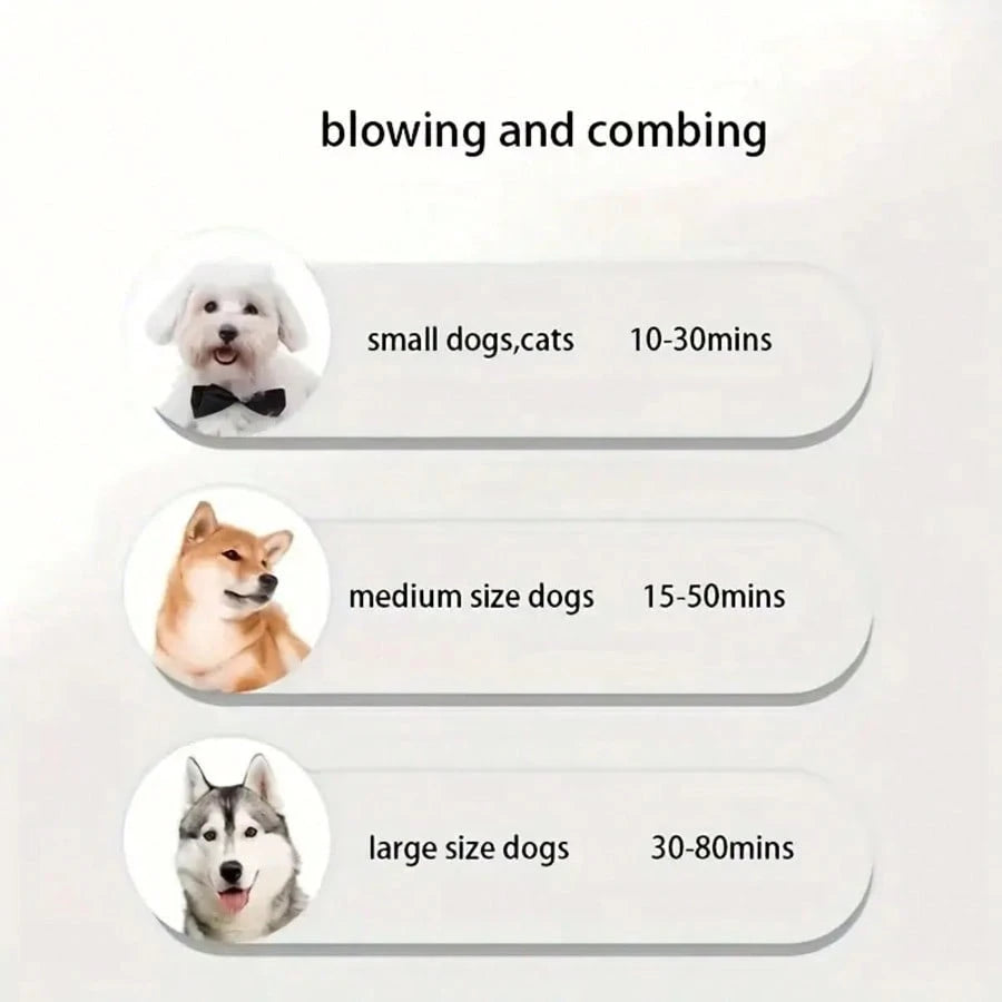 Pet Hair Dryer With Adjustable Speed And Temperature, 2-In-1 Pet Grooming Hair Dryer With Sliding Brush, Home Dog Hair Dryer For Small And Medium Dogs And Cats, Pet Grooming Tools, Cat Supplies, Puppy