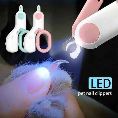 PETSIN 1pc Mini Nail Clipper With Light For Cats And Dogs, Suitable For Trimming Nails