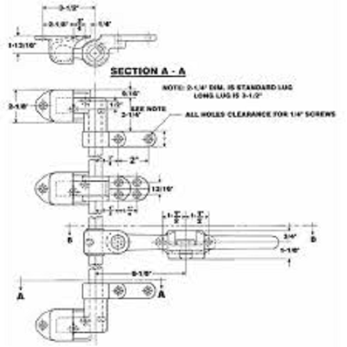 Polar Hardware 172-100 Holdtite Door Lock handle