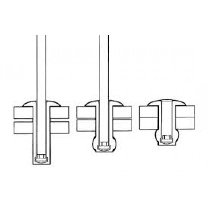 Pop Rivet Closed End Alum. Riv Steel Nail Rasc-6-04