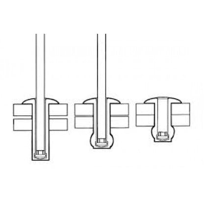 Pop Rivet Closed End Alum. Riv Steel Nail Rasc-6-08