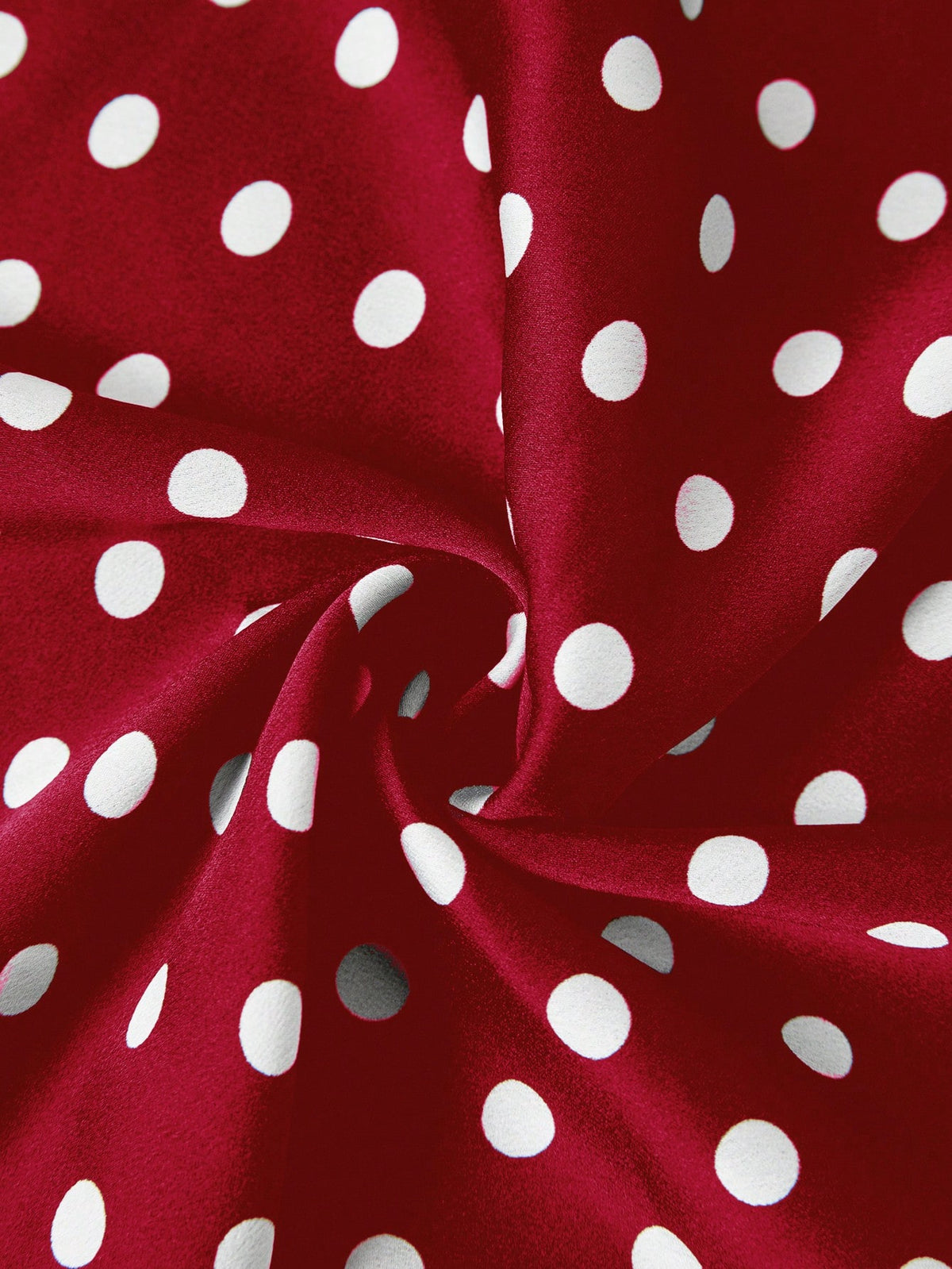 Privé Women's Elegant Polka Dot Satin Skirt For Commuter