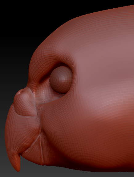 Realistic Budgie Head Base
