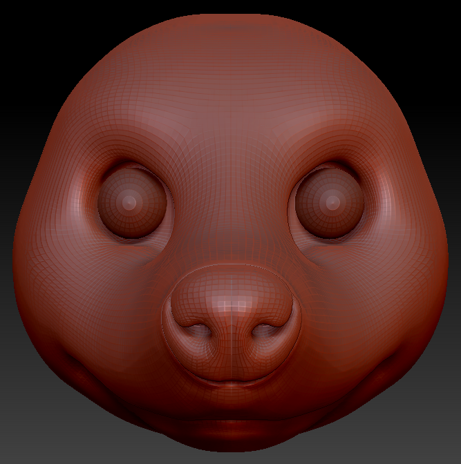 Realistic Raccoon Head Base