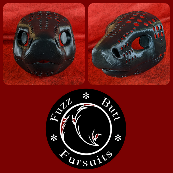 Realistic Rainbow Boa Head Base
