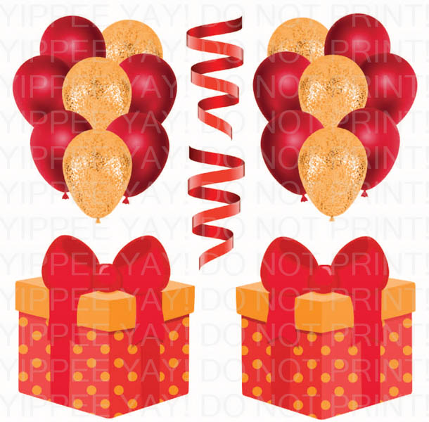 Red and Orange Half Sheet (Must Purchase 2 Half sheets - You Can Mix & Match)