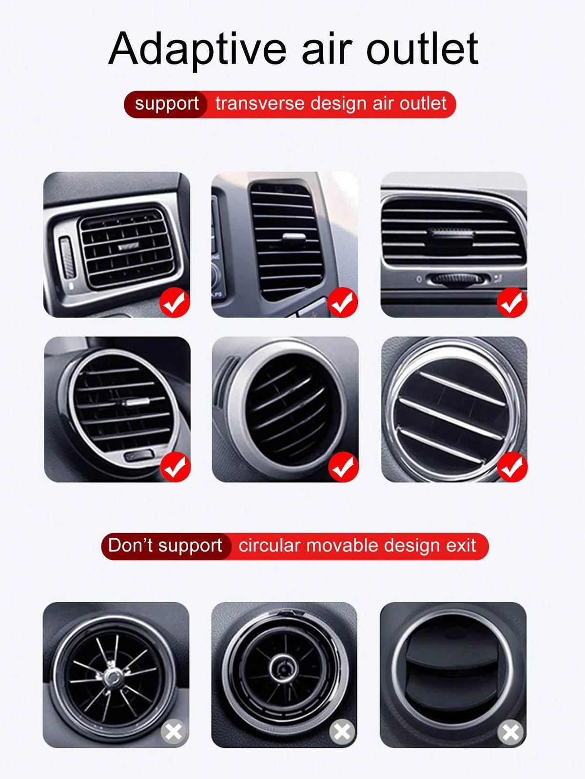 Rhinestone Gravity Car Phone Holder, Car Air Vent Phone Holder With Rhinestone Design, Clip-On Car Navigation Holder, Car Accessories, Air Vent Instrument Navigation Rhinestone Car Phone Holder, Gift