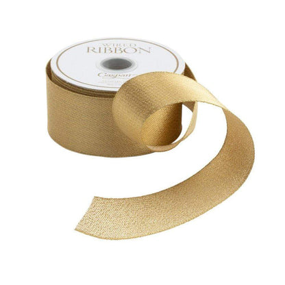 Gold Metallic Wired 1.5"