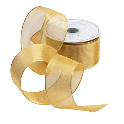 Gold Sheer Wired 1.5"