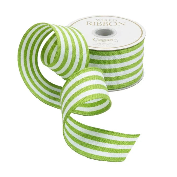 Green/White Stripe 1.5"