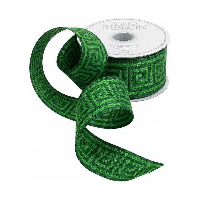 Green Greek Key 2"