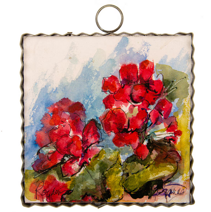 RTC Mini Geraniums Print