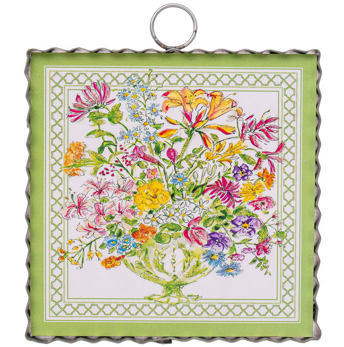 RTC Mini Green Floral Arrangement Print
