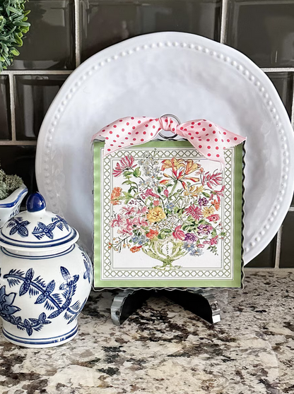 RTC Mini Green Floral Arrangement Print