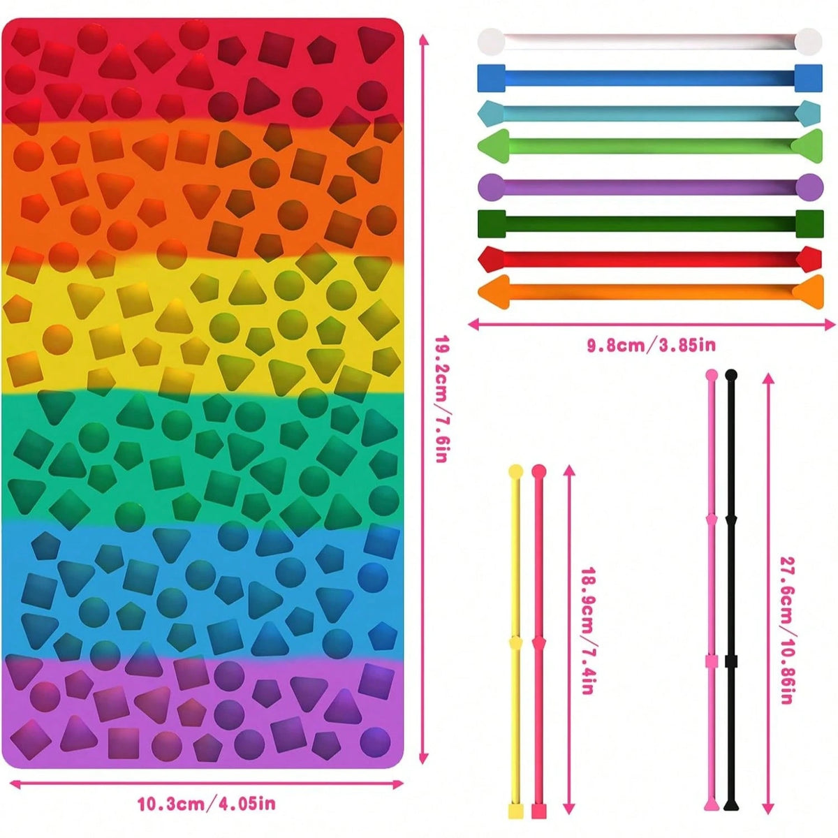Sensory Activity Board, Silicone Quiet Stress Relief Toy, Sensory Fidget Toy To Relieve ADHD Autism Anxiety, Suitable For Autistic And ADHD Children, Quiet Stress Relief Board With Storage Bag, Suitab