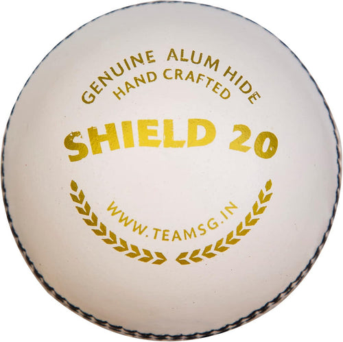 SG Cricket Shield 20 Premium Leather Ball