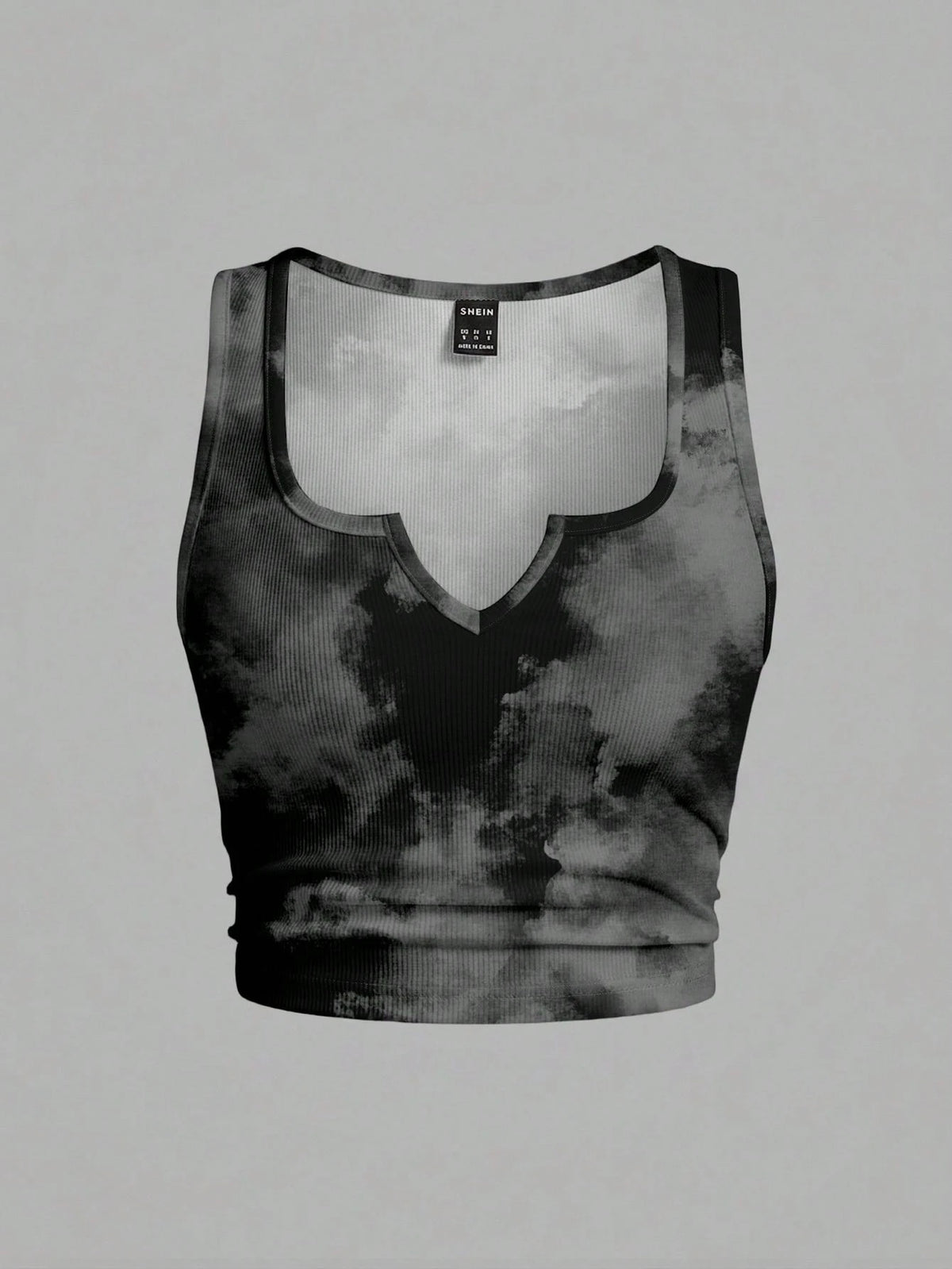 Slaydiva Plus Size Black Print Camisole Tank Top, Casual Streetwear Minimalist Style Suitable For Summer Club Night