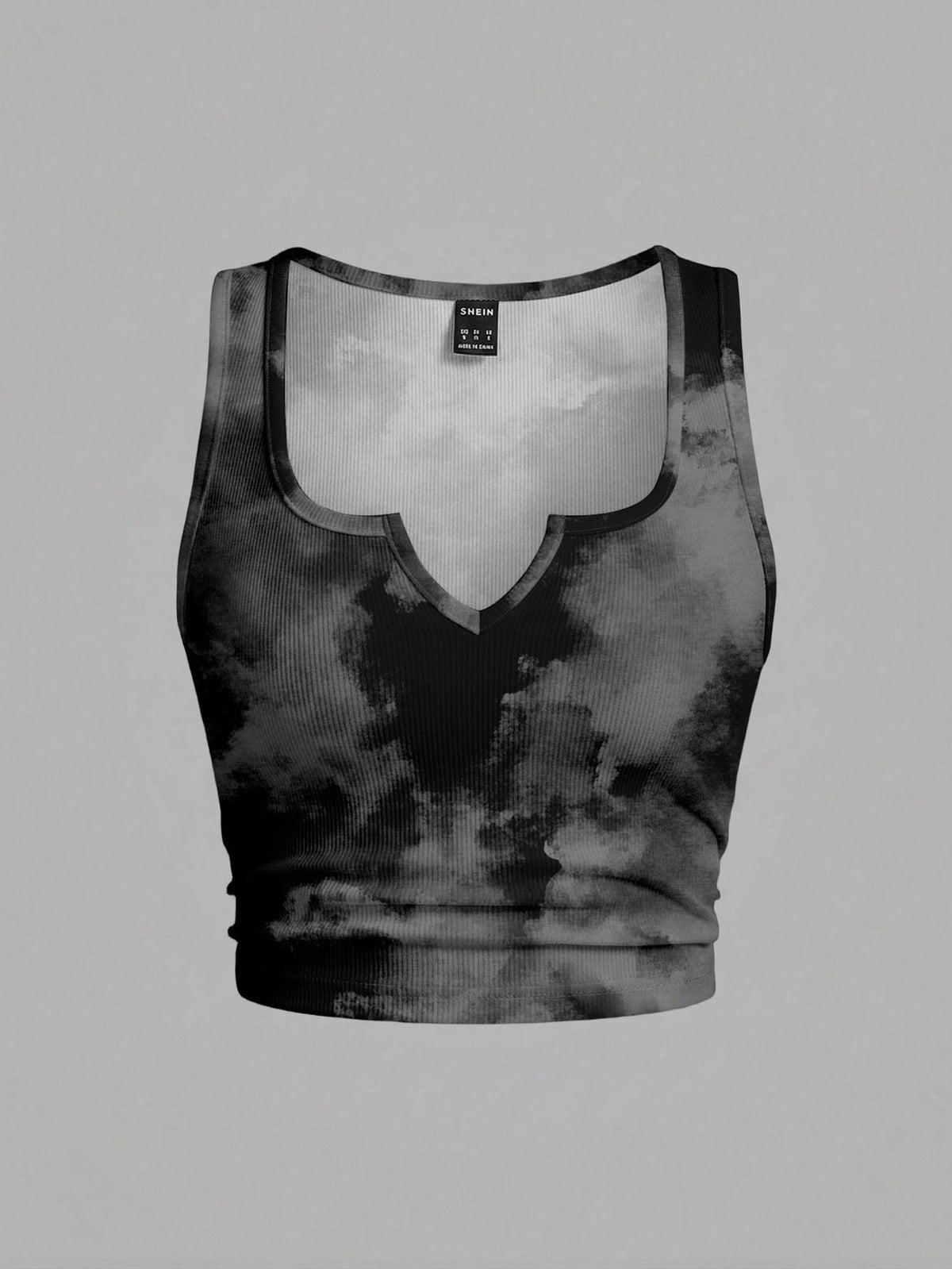 Slaydiva Plus Size Black Print Camisole Tank Top, Casual Streetwear Minimalist Style Suitable For Summer Club Night