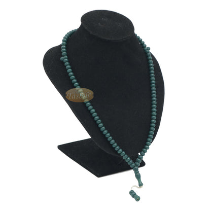 Small Forest Green Plastic Tasbih 6x5 mm Beads Dhikr Zikr Prayer Beads
