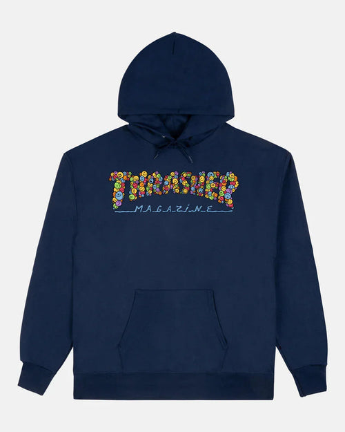 SMILE BY SPANKY - HOODIE - NAVY - Four Street