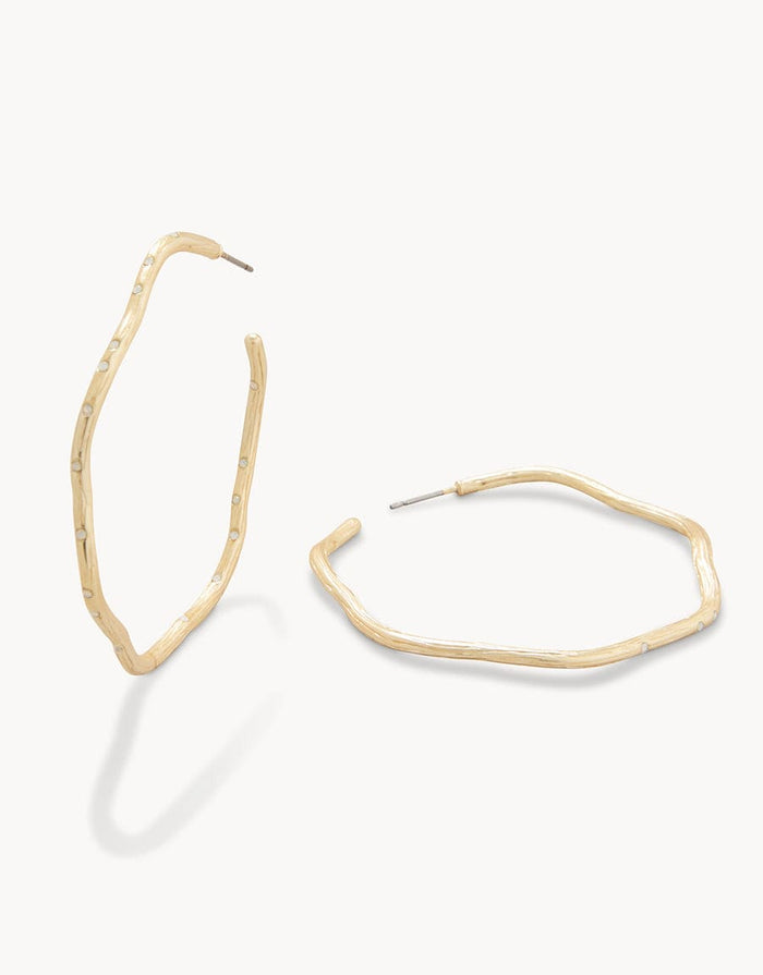 Spartina 449 Sand Bar Wave Large Hoop Earrings Spartina 449 Sand Bar Wave Large Hoop Earrings | Opal 50mm Earrings