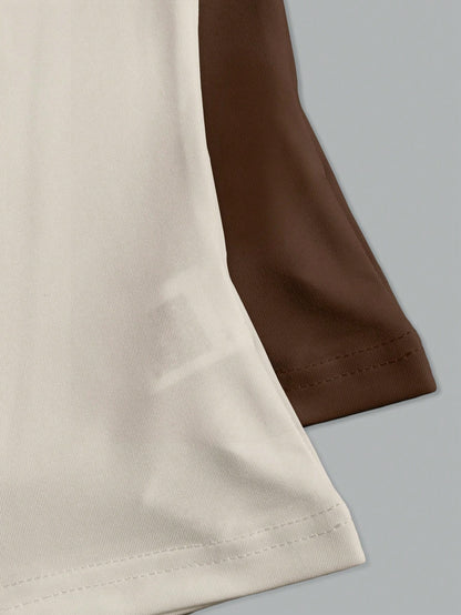 Sweetra Spring/Summer New Stand Collar T-Shirt, Simple And Versatile, Suitable For Commuting And Daily Wear