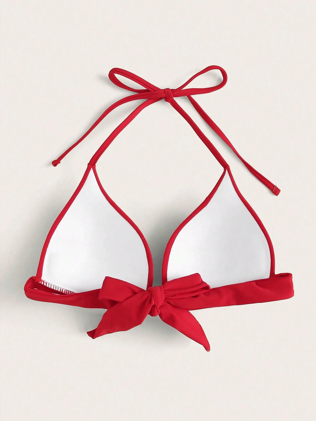 Swim Vcay Women's Strapless Bikini Top (Tie Knot Detachable, Push Up Wireless)
