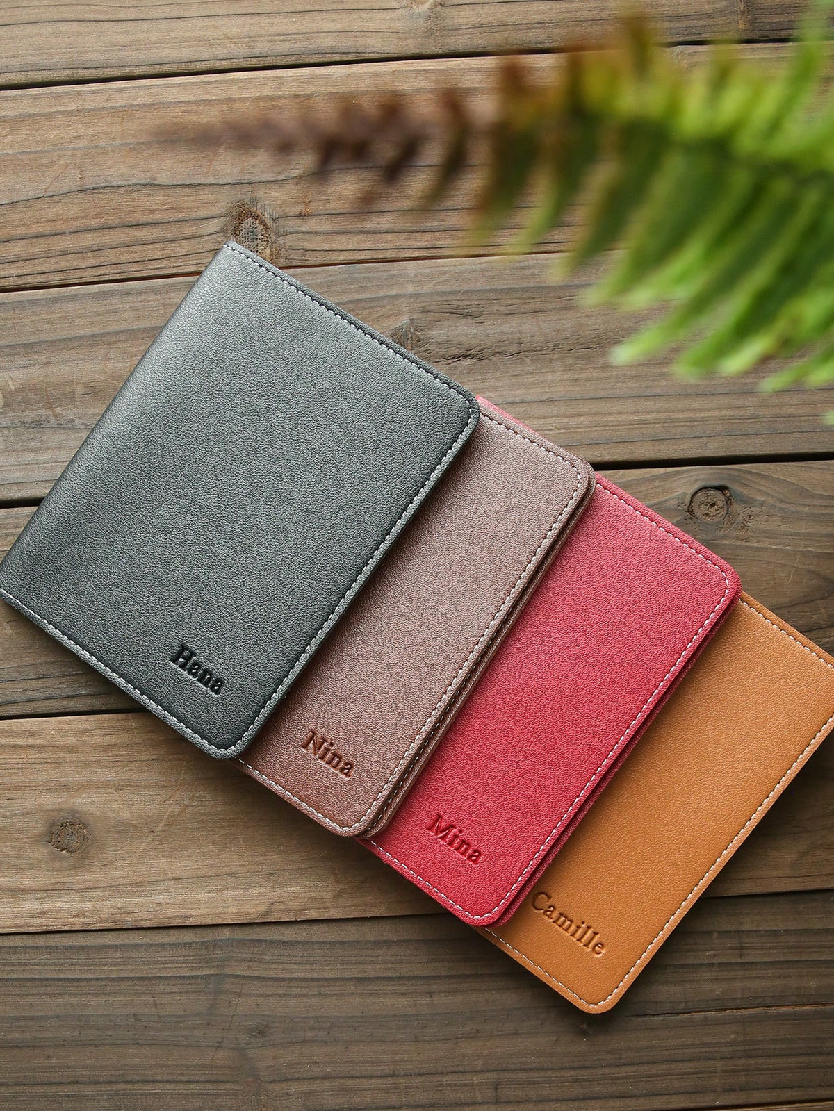 Takeoak Custom Name Passport Holder Personalized Leather Passport Cover Maroon Burgundy Travel Case For Men Women