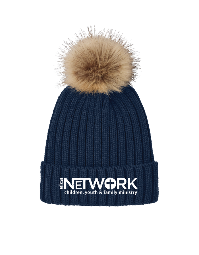 The Network Faux Fur Pom Beanie