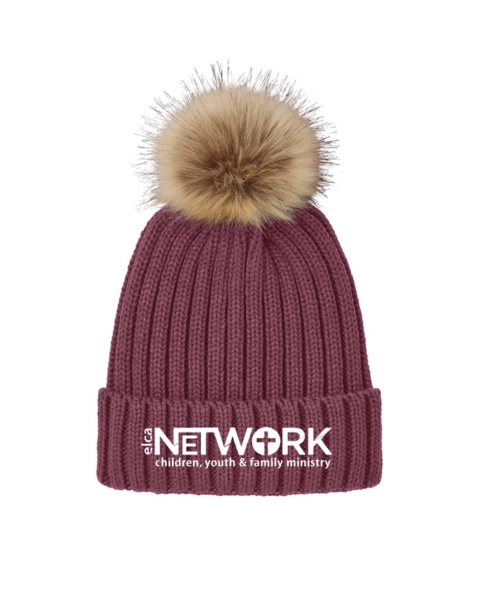 The Network Faux Fur Pom Beanie