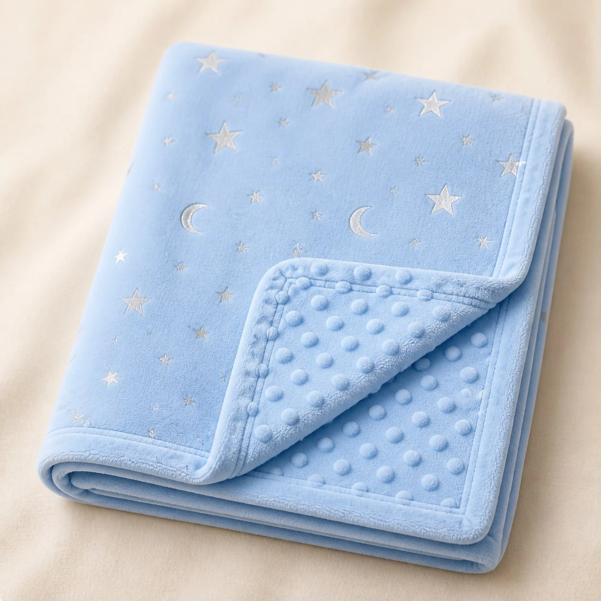 Thickened Cute Animal Design Baby Swaddle, Soft Skin-Friendly Warm, Suitable For Gifts, Multiple Colors Available, Unisex For Boys And Girls, Hook And Loop Design